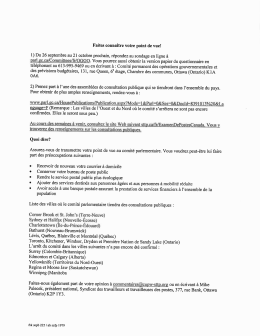 Faire valoir votre point de vue &agrave; l`examen de Postes Canada