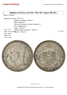 Belgique, 20 Francs, 20 Frank, 1934, TB+, Argent, KM:104.1