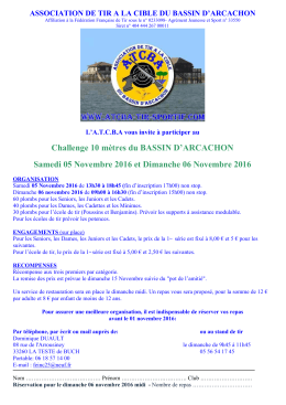 Challenge 10 mètres du BASSIN D`ARCACHON Samedi 05