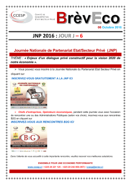 JNP 2016 : JOUR J – 6