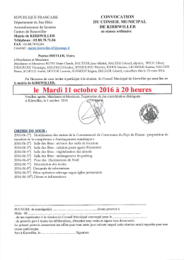 convocation - kirrwiller.eu