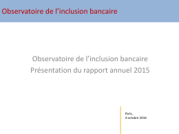 Diapositive 1 - Banque de France