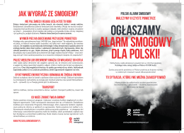 Ulotka - Polski Alarm Smogowy