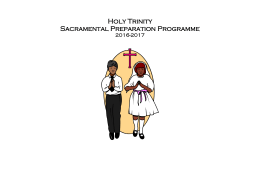 Holy Trinity Sacramental Preparation Programme