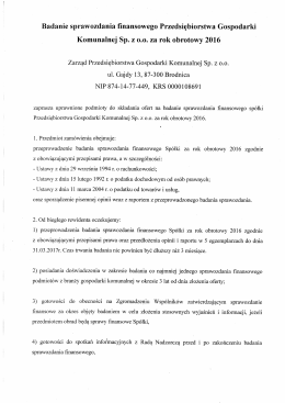 więcej - PGK Sp. z oo Brodnica