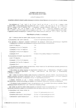 Uchwała nr XXVI/342/16 Rady Miejskiej w Bytomiu z dnia 20