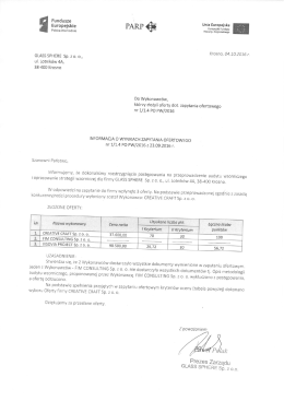 Informacja o wynikach zapytania ofertowego ()