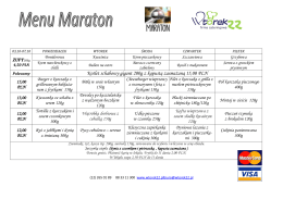Menu Maraton 03,10-07,10 s.1