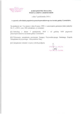 Page 1 WO | | |- GMINY CZERNICHOV 32