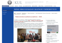 Page 1 KATOLICK UNIWERSYTET LUBELSKI JANA PAWŁA II