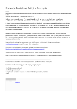 Generuj PDF - Komenda Powiatowa Policji w Pszczynie