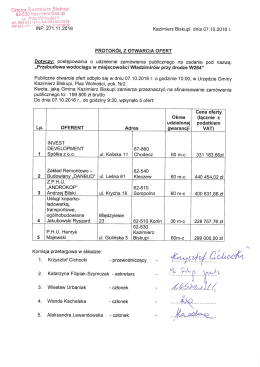 Przebudowa wodociągu w miejscowości Władzimirów przy drodze