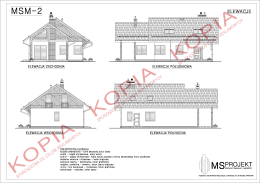 Rzut elewacji - MSProjekt Mateusz Sobczyk