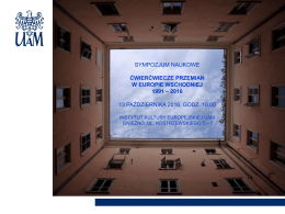 Sympozjum-plakat-program - Instytut Kultury Europejskiej UAM