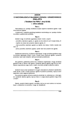 Zakon o nacionalizaciji najamnih zgrada i gradevinskog zemljista