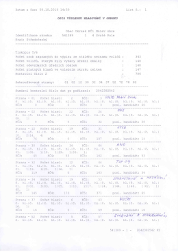 Výsledky voleb do zastupitelstva kraje v obci Svaté Pole