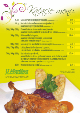 Stiahnuť Kačacie menu