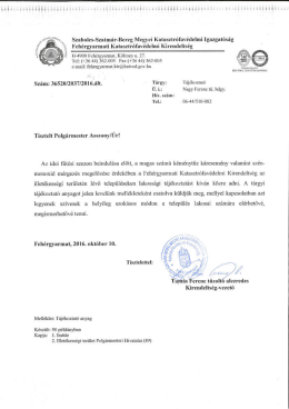 A t&aacute;j&eacute;koztat&oacute; let&ouml;lthető innen!