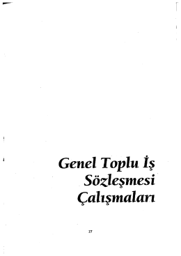 Page 1 Genel Toplu İş - Sözleşmesi Çalışmaları Page 2 EĞİT