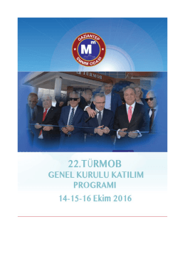Page 1 22.TÜRMOB GENE KURULU KAM 20GRAM 14-15