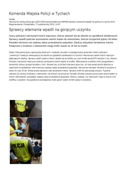 Generuj PDF - Komenda Miejska Policji w Tychach