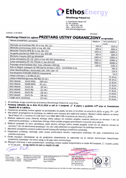 Page 1 O Ethos EthosEnergy Poland S.A. ul. Powstańc&oacute;w Śląskich