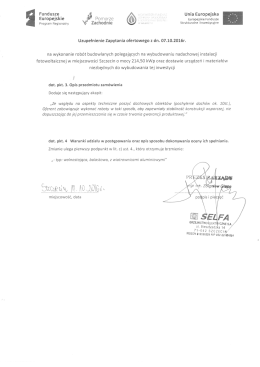 Uzup. do przet. 2 - Selfa Grzejnictwo Elektryczne SA