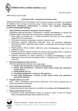Zapytanie ofertowe - bip regionalna dyrekcja ochrony środowiska w