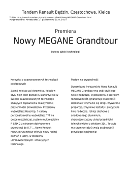 Nowy MEGANE Grandtour