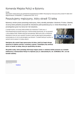 Generuj PDF - Komenda Miejska Policji w Bytomiu