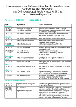 armonogram działalności Punktu Konsultacyjnego CEA (plik PDF)