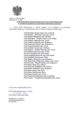 Nr 4 z 2016 - lista zakwalifikowanych