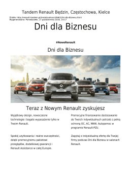 Dni dla Biznesu - Tandem Renault