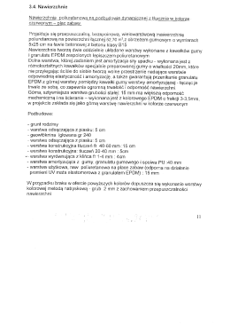 Page 1 3.4. Nawierzchnie Nawierzchnia poliuretanowa na