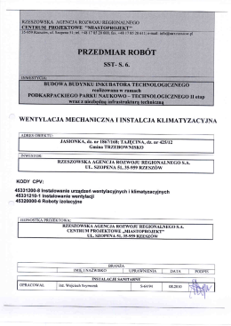 SST-S.6 - Rzeszowska Agencja Rozwoju Regionalnego SA