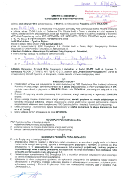 Warunki przyłącza 3