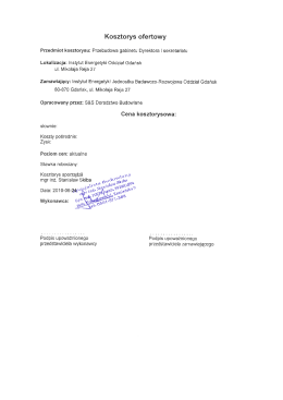 Zal_nr_9_Kosztorys ofertowy