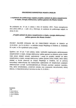 10.10Ogłoszenie Burmistrza Miasta Imielin