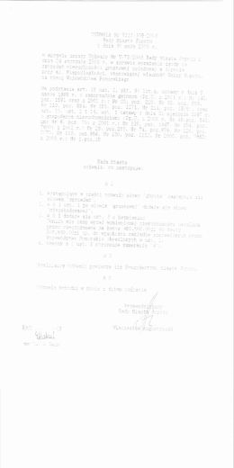 Uchwała Nr VIII/109/2003