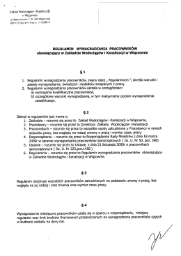 Regulamin wynagradzania pracownik&oacute;w