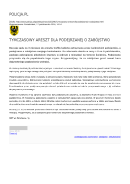 policja.pl tymczasowy areszt dla podejrzanej o zabójstwo