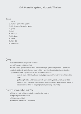 (16) Operační systém, Microsoft Windows
