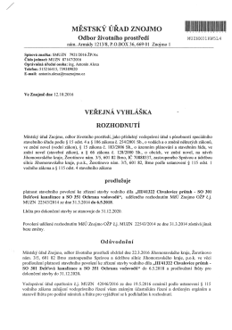 Veřejná vyhláška