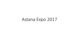 Prezentace Astana Expo 2017