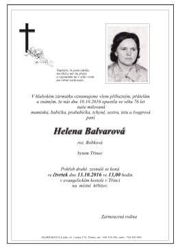 Helena Balvarov&aacute;