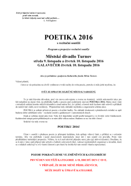poetika 2016 - Městská knihovna Antonína Marka Turnov