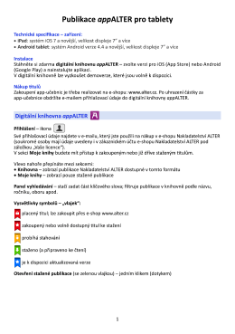 Uživatelsk&yacute; n&aacute;vod pro appALTER