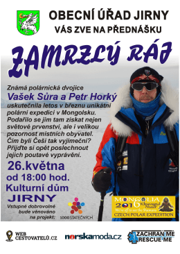 Page 1 za oBECNÍ ÚŘAD JIRNY *:) VÁszVE NA PŘEDNÁŠKU
