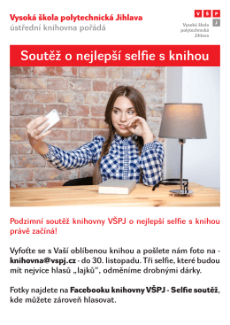 Soutěž o nejlepší selfie s knihou