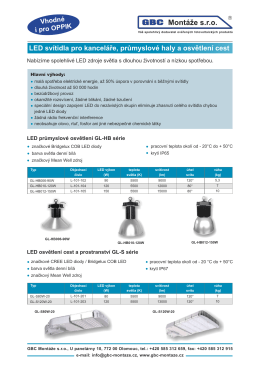 LED – GBC – technický list
